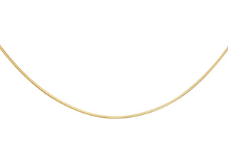 9ct Yellow Gold Mini Round Snake Chain 22"