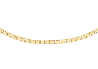 9K Yellow Gold 1.1mm Box Venetian Chain 20"