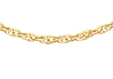 9ct Yellow Gold Hollow DC Prince Of Wales Chain 18"