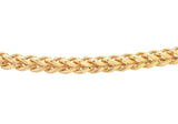 9ct Yellow Gold Square Spiga Chain 18"