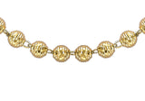 9ct Yellow Gold Ball Chain 22"