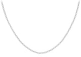 9K White Gold Oval Belcher Chain/ 20"