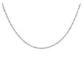 9ct White Gold Hollow Prince Of Wales Chain 20"