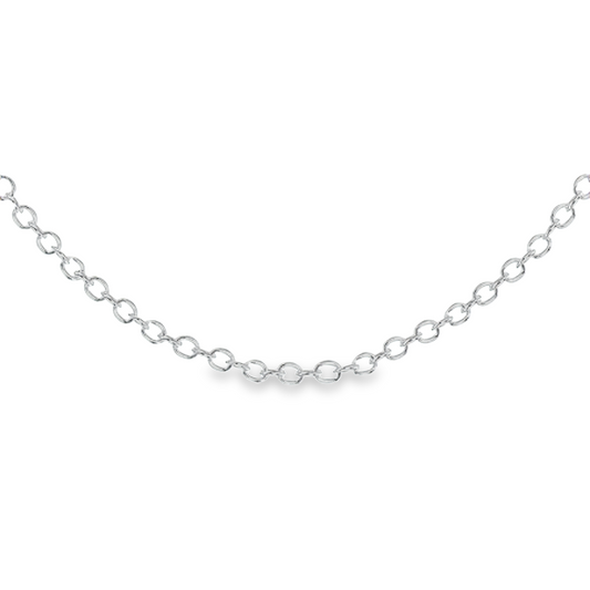 Sterling Silver  30" Rolo Chain