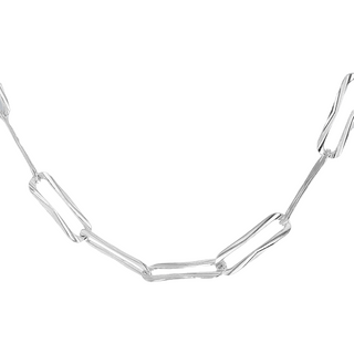 Sterling Silver 3.8mm Paper Chain 18"