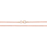 9K Rose Gold Spiga Chain 18"