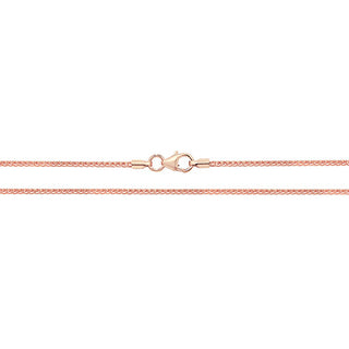 9K Rose Gold Spiga Chain 18"