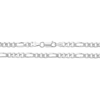 Sterling Silver Figaro Chain 22"