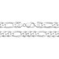 Sterling Silver Figaro Chain 24"