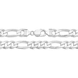 Sterling Silver Figaro Chain 24"