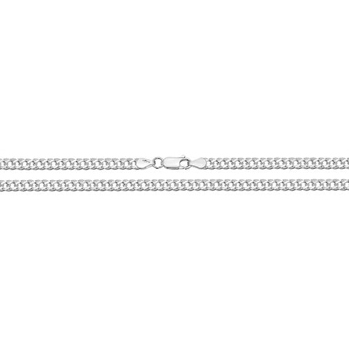 Sterling Silver Double Curb Chain 24"