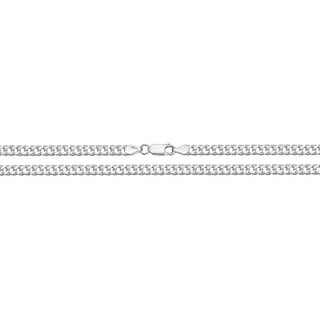 Sterling Silver Double Curb Chain 24"