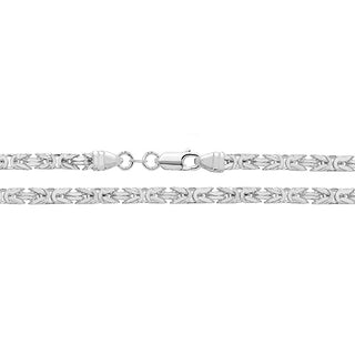 Sterling Silver Byzantine Chain 26"