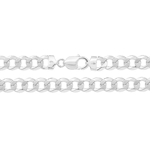 Sterling Silver Flat Curb Chain 20"