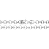 Sterling Silver Round Belcher Chain 22"