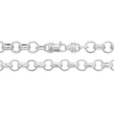 Sterling Silver Round Belcher Chain 24"
