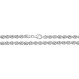 Sterling Silver Rope Chain 24"