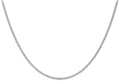 9ct White Gold Adjustable Curb Chain 20"