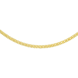 9ct Yellow Gold Hollow Triple-Curb Chain 20"