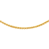 9ct Yellow Gold Mini Spiga 18" - 20"