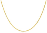 9ct Yellow Gold DC Curb Chain 18" - 20"