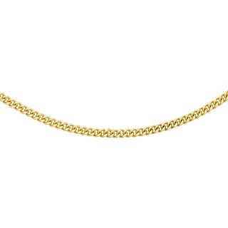9ct Yellow Gold DC Curb Chain 18" - 20"