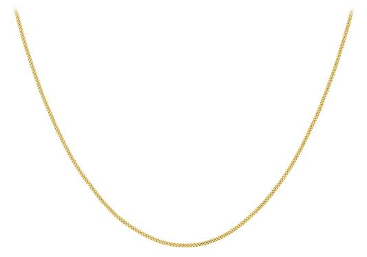 9K Yellow Gold DC Curb Chain 16"