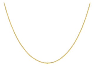 9ct Yellow Gold DC Curb Chain 16"