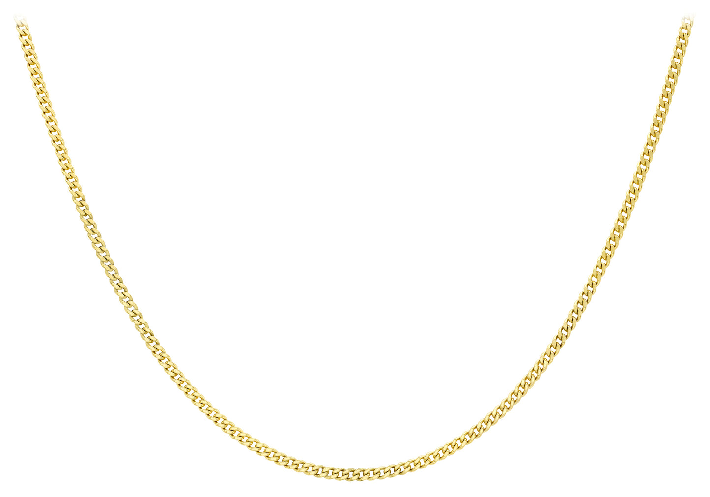 9K Yellow Gold DC Curb Chain 20"