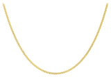 9ct Yellow Gold DC Curb Chain 20"