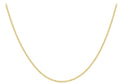9ct Yellow Gold Curb Semi-Solid Curb Chain 20"