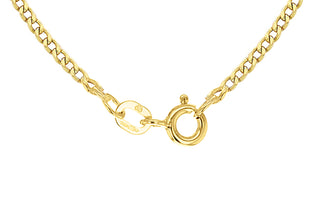 9ct Yellow Gold Semi-Solid Curb Chain 22"