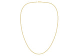 9ct Yellow Gold Semi-Solid Curb Chain 22"