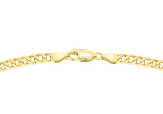 9ct Yellow Gold Curb Chain 22"