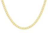 9K Yellow Gold 7.1mm Curb Chain 20"