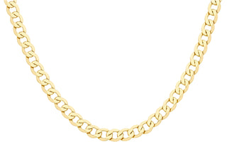 9K Yellow Gold 8.9mm Curb Chain 20"