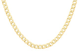 9K Yellow Gold 8.9mm Curb Chain 20"
