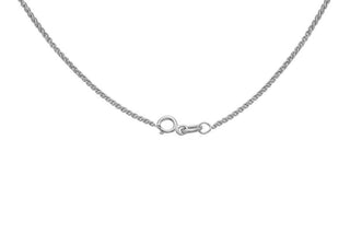 9ct White Gold Mini Adjustable Spiga Chain 20"
