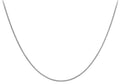 9ct White Gold Mini Adjustable Spiga Chain 20"
