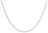 9ct White Gold Mini Adjustable Spiga Chain 20"