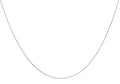 9ct White Gold Round Snake Chain 16"