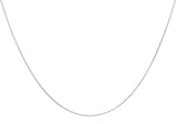 9ct White Gold Round Snake Chain 16"