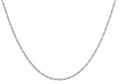 9ct White Gold Adjustable Prince Of Wales Chain 20"