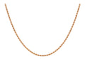 9K Rose Gold Hollow 3.2mm Rope Chain 20"