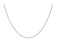 9K White Gold 1.7mm Curb Chain 18"