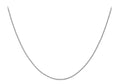9K White Gold 1.7mm Curb Chain 20"