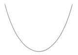 9K White Gold 1.7mm Curb Chain 24"