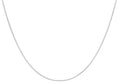 9ct White Gold Venetian Box Chain 18" - 20"