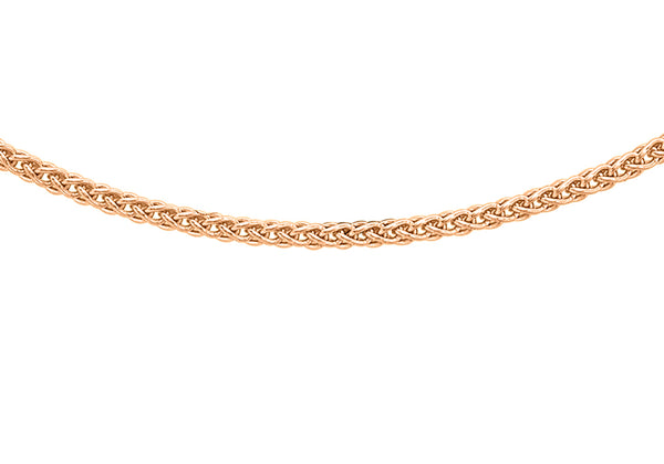 9K Rose Gold Adjustable Spiga Chain 18" - 20"