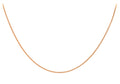 9K Rose Gold Adjustable Spiga Chain 18" - 20"